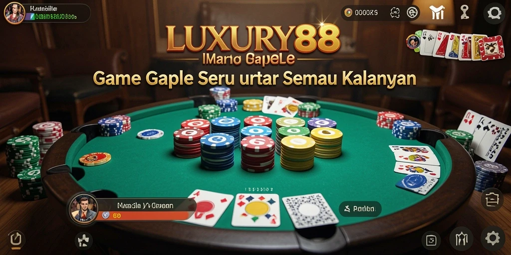 Gameplay Gaple yang seru dan interaktif di LUXURY88.