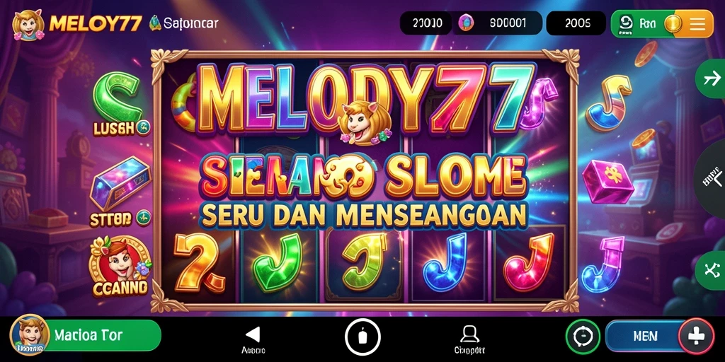 Tampilan gameplay seru dari MELODY77 dengan berbagai fitur menarik.