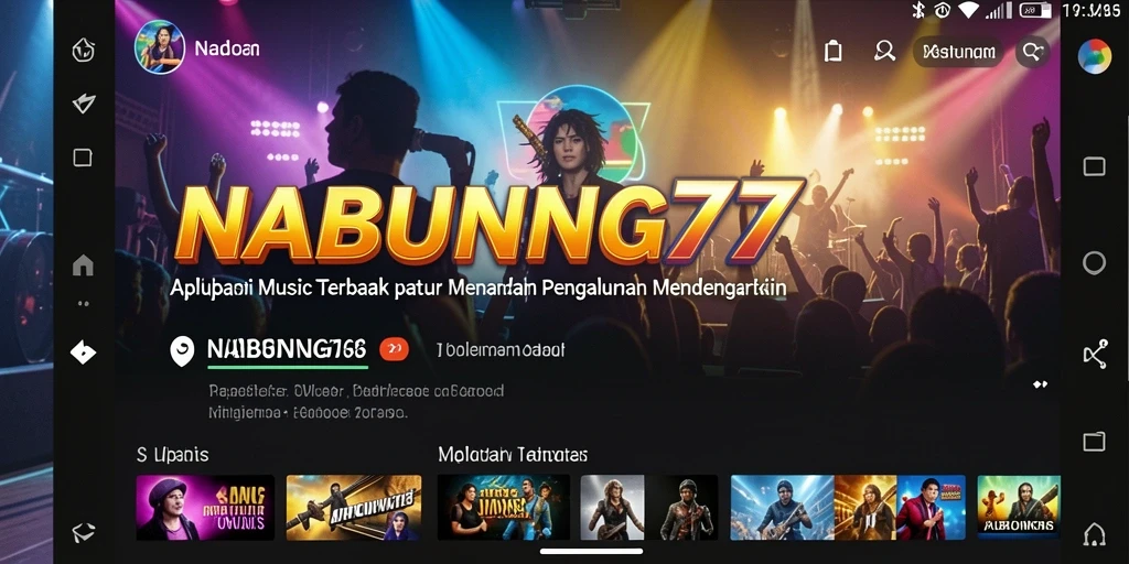 Tangkapan layar gameplay NABUNG77 menampilkan pengalaman interaktif musik.