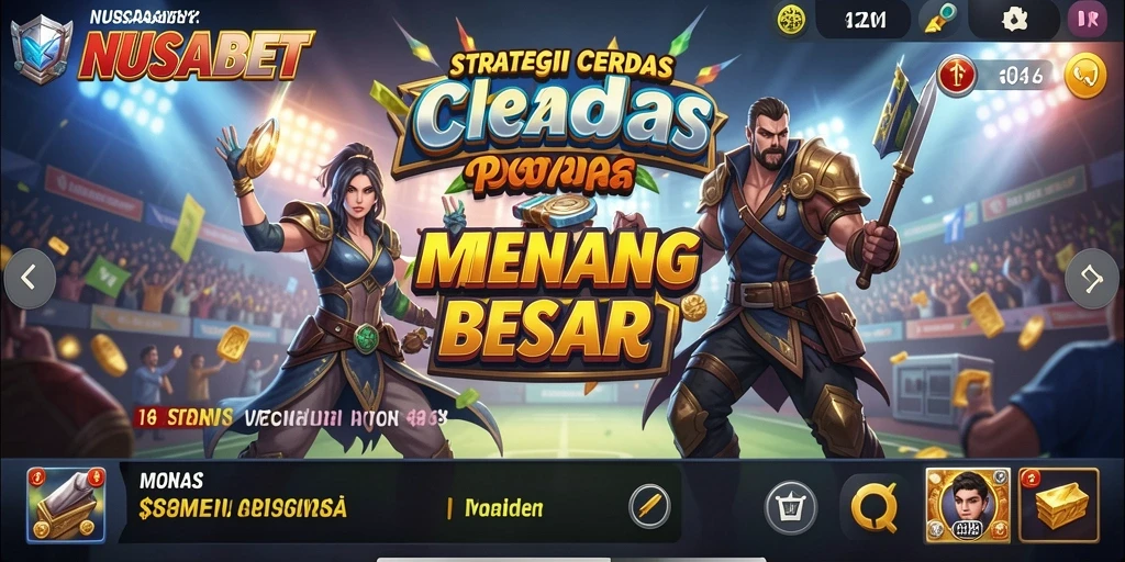 Screenshot NUSABET menampilkan aksi gameplay strategi yang intens.