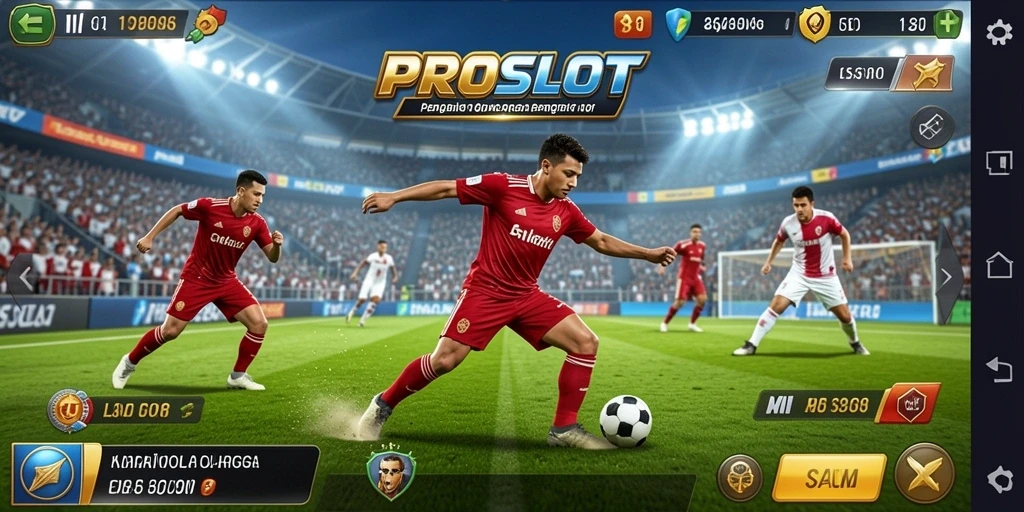 Tampilan gameplay menakjubkan di PROSLOT dengan aksi olahraga yang intens.