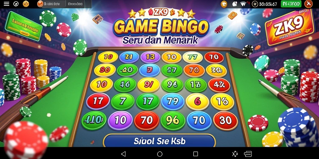 Tampilan gameplay ZK9 yang seru dan menarik dalam permainan Bingo.