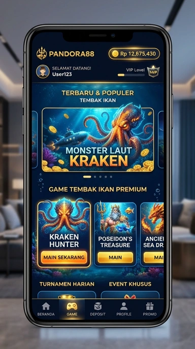 Skrin aplikasi pandora88 dengan berbagai pilihan aplikasi Android.